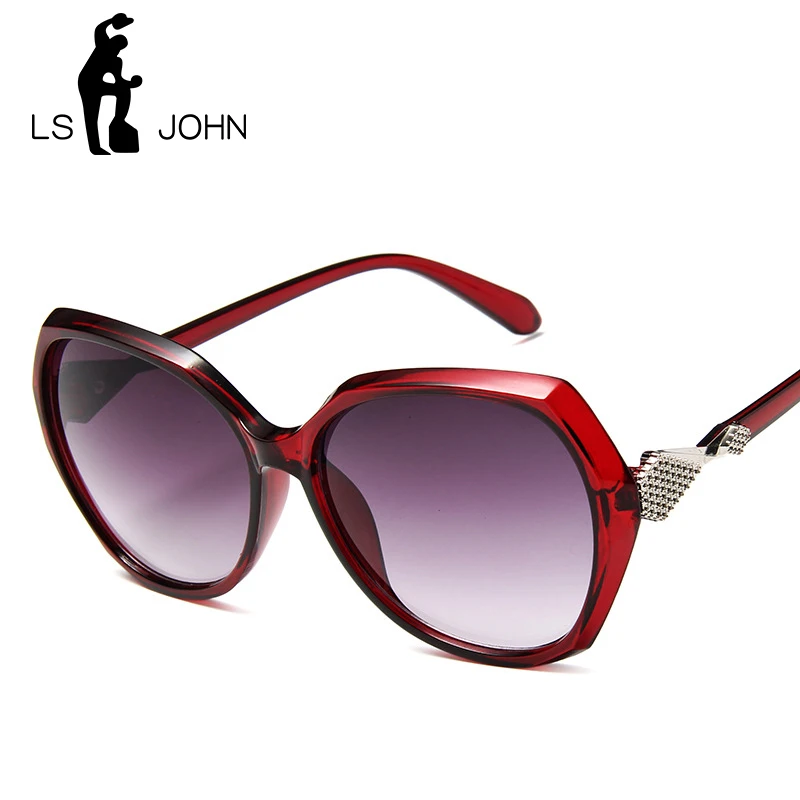 Очки солнцезащитные женские большие с градиентными линзами и бабочкой|Женские