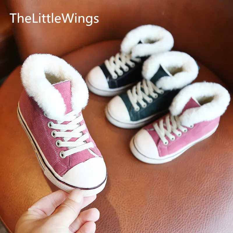Осень зима 2020 новые детские теплые повседневные ботинки плюшевые спортивные из