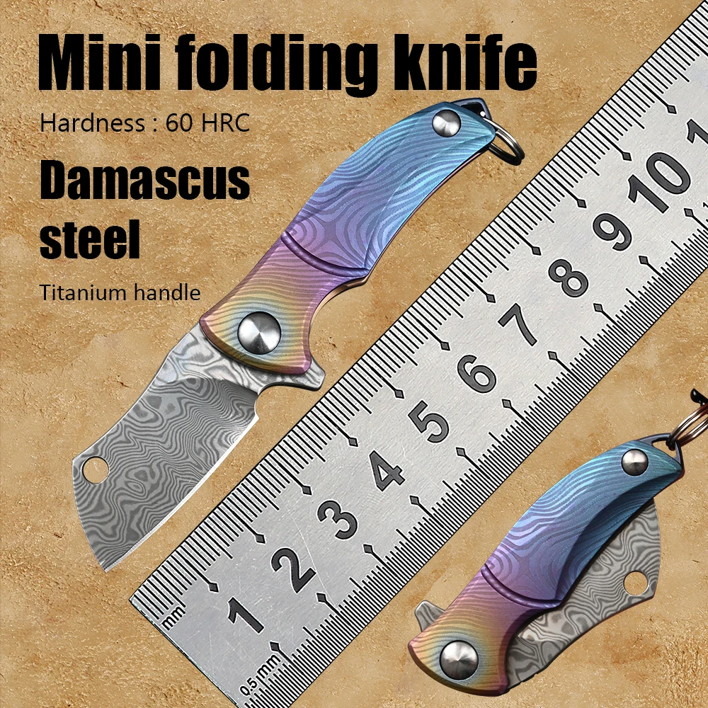 

Mini necklace knife pocket knives outdoor utility tactical hunting folding knife