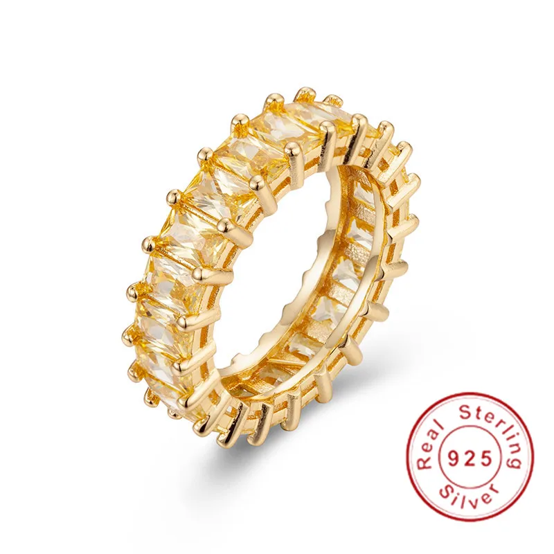 Брендовые золотые ювелирные изделия из серебра 925 пробы с имитацией бриллианта CZ