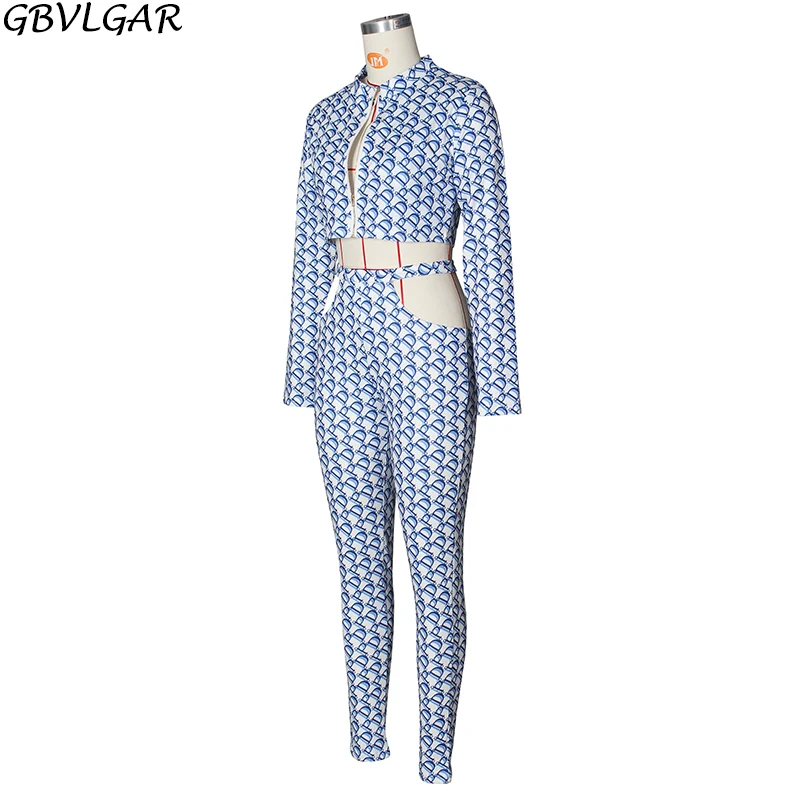 

Women Three Piece Sets Letter Print Fitness Tracksuit Skinny Bra Tops+waist Band Cut Out Pencil Pants+long Sleeve Crop Jackets