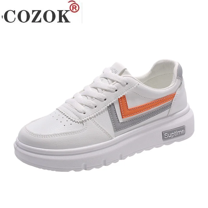 

Small white shoes 2021 spring new thick soled breathable student basic casual board women shoes white sneakers female shoes