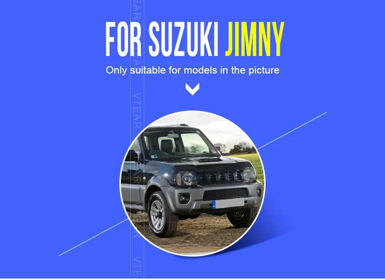 Vtear для Suzuki Jimny Автомобильный Дверной ящик для хранения дверная ручка контейнер держатель отделка аккуратный баррель интерьерные аксессуары Органайзер 19