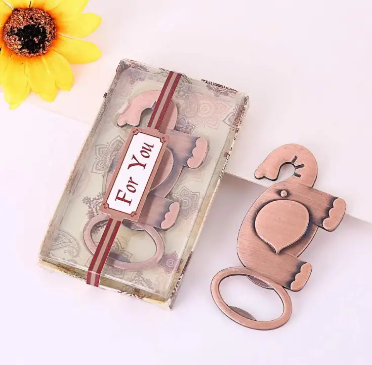 

100 шт./лот, быстрая доставка, открывалка для бутылок со слоном на удачу, свадебные сувениры, вечерние украшения, идеи, сувениры, подарки SN2657