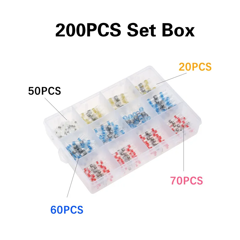 200 шт. электрический соединитель провода изолированный стыковый СОЕДИНИТЕЛЬ