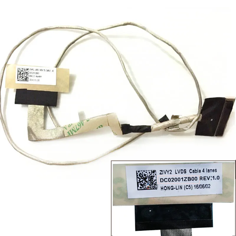 Видео экран гибкий провод для Lenovo Y50 70 80 40PIN 4K не сенсорный ноутбука LCD LED LVDS дисплей