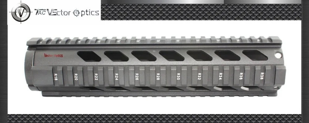 Векторная оптика AR15 M4 M16 KeyMod Тактический 16,5 дюймов цельный свободный поплавок кронштейн с съемными направляющими черный