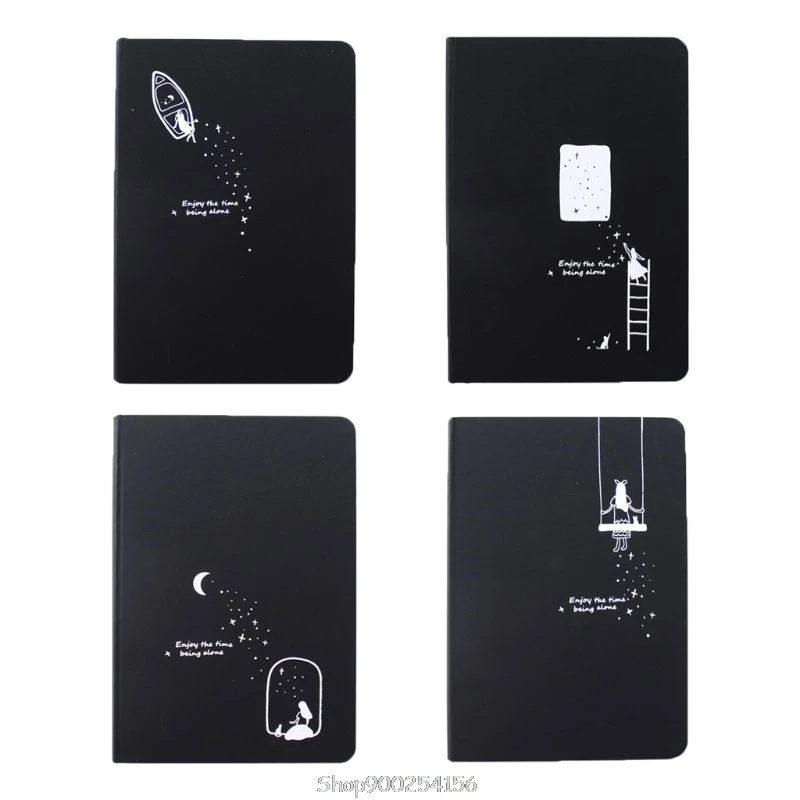 

Starry Sky Black Cardboard Notebook Planner Journals Agenda Organizer Travel Office School Supplies N04 20 Dropship
