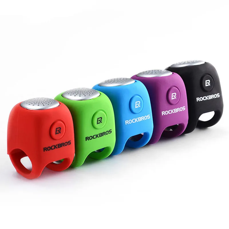 

Silica 110 Electric Cycling Bike Handlebar ROCKBROS Gel Bicycle Accessories Rainproof MTB Ring dB Shell Bicycle Horn Bell Bell H