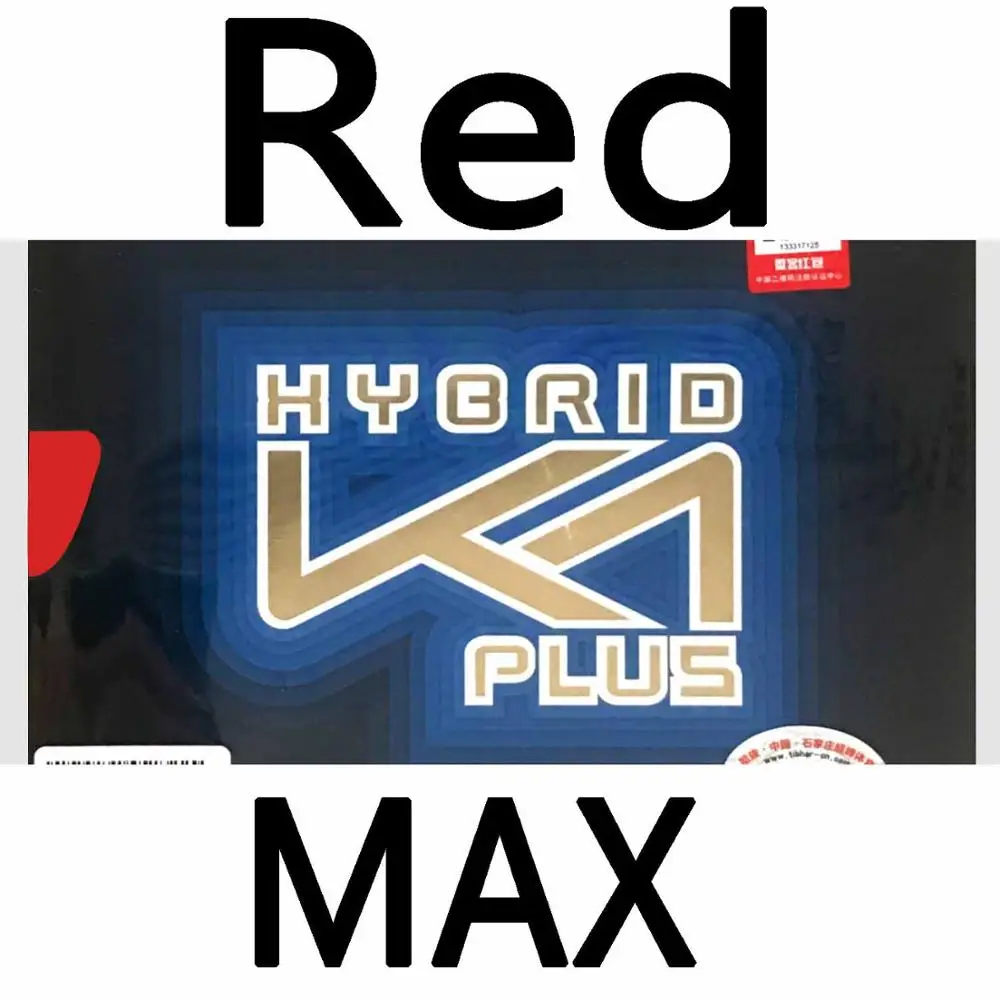 K1 PLUS red MAX Tibhar Hybrid K1/K1 PLUS с бугорками резиновый для настольного тенниса ракетка Летучая мышь - Цвет: K1 PLUS red MAX