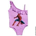 Дисней Человек-паук, одежда для купания для девочек от 1 года до 7 лет; Детская одежда; Цельный купальник Мягкий Купальный костюм для девочек, купальный костюм, купальный костюм для мальчиков пляжная одежда