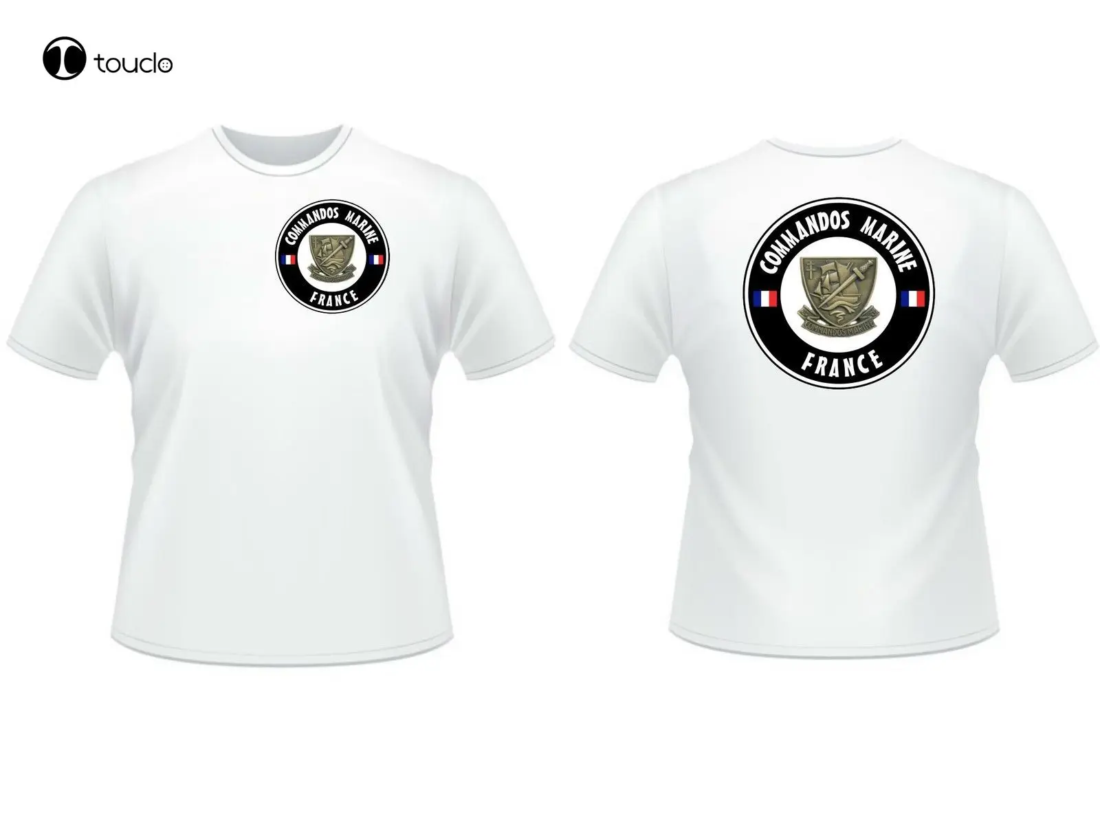 

Men Cool Tee Shirt T-Shirt " Commandos Marine " Recto / Verso - Hubert Trepel Cos De Penfentenyo Summer T-Shirt Unisex
