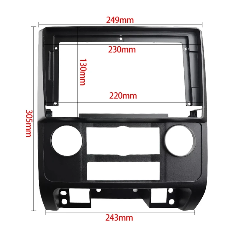 2 Din Автомобильная радиоустановка Fascia Для Ford Escape 2007-2012 DVD стерео рамка пластина