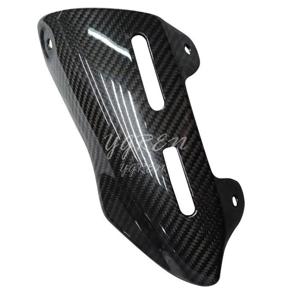 Глянцевая черная защитная панель для выхлопных газов подходит Ducati Monster 1200/1200S PrePreg