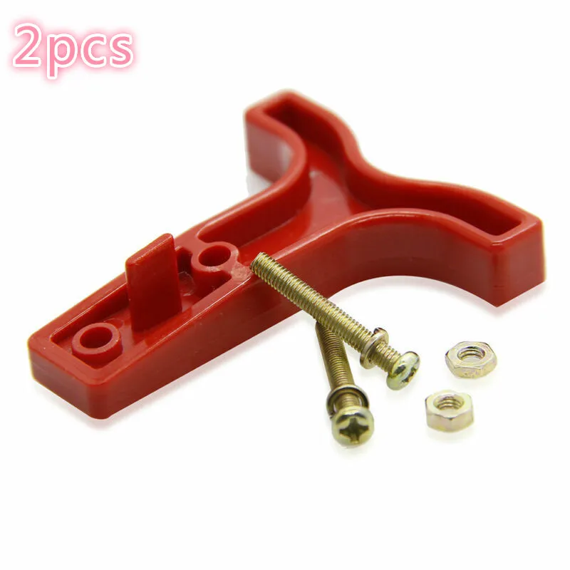 

2 pcs Red New 50A 600V Power Connector Battery Plug hand shank ,4 bolts and 4 nuts