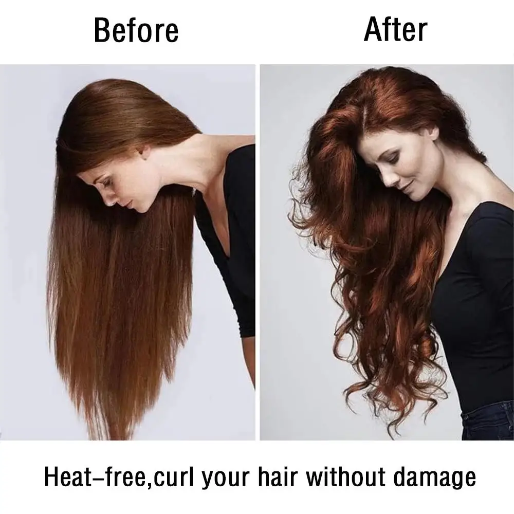 

Heatless Curling Rod Headband Lazy Curler Set Silk Ribbon Not Damage Hair Make Curly Magic Wave Styling Iron Ribbon With Comb