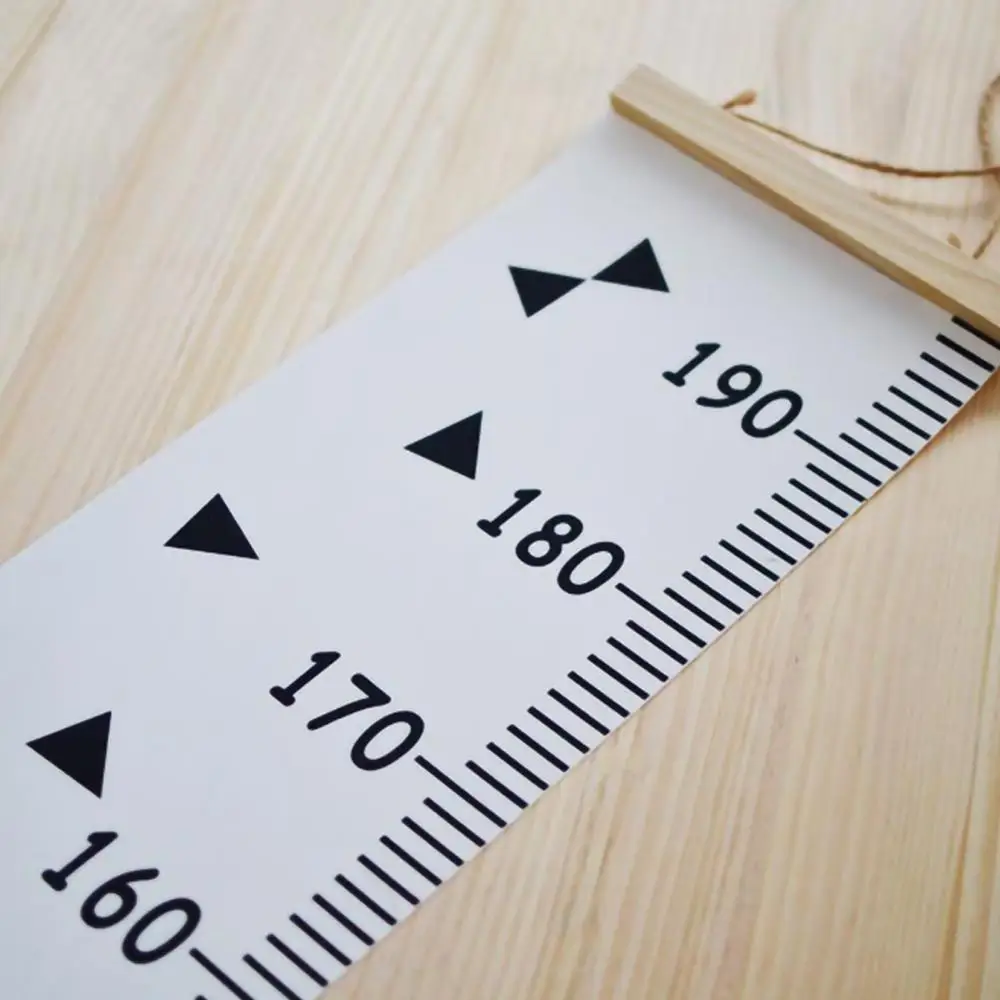 Wooden график роста детей Детская комната Декор на стене высота измерить