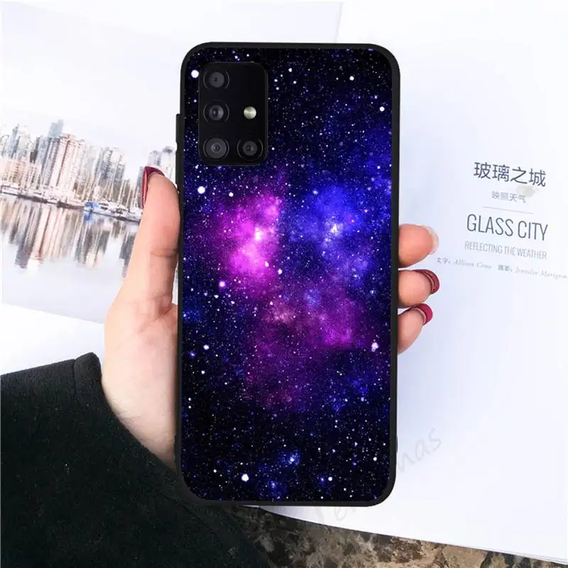 

Starry Sky Phone Case black For Samsung galaxy S 21 20 10 8 A 51 71 50 21s 70 40 20 20e note 10 plus Ultra 5g fe