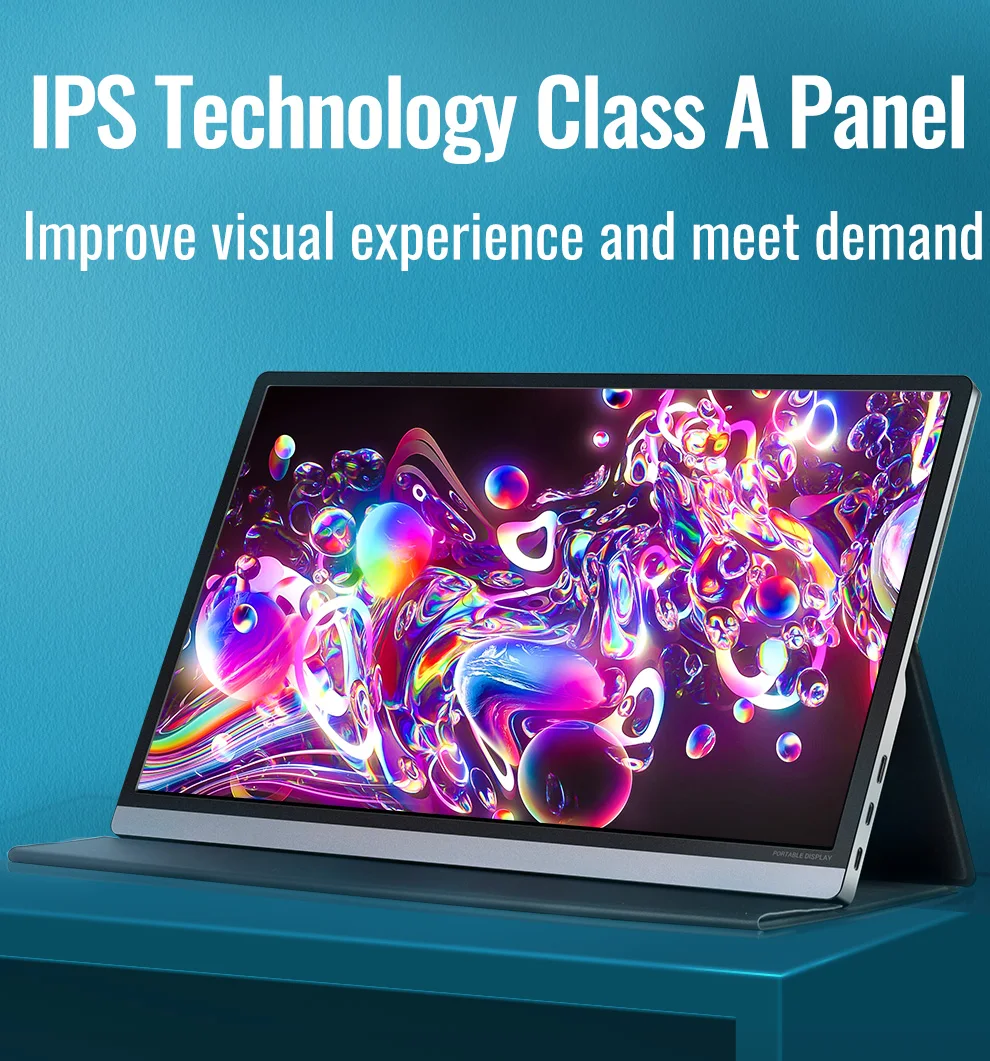 Портативный игровой монитор 4K, 15,6 дюйма, USB C, HDMI-совместимый, экран для ноутбука, HDR IPS 3840x2160