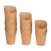 upkoch 100pcs kraft paper cup 14oz popcorn boxes disposable take out party holder for ice cream french fries
