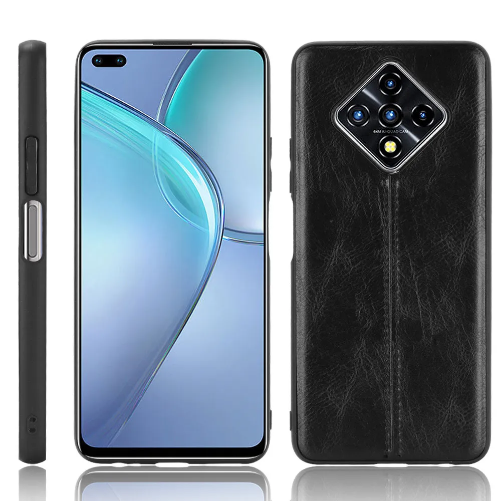 for infinix zero 8 case 6 85 inch luxury calfskin pu leather lines back cover case for infinix zero8 x687 protective phone case free global shipping