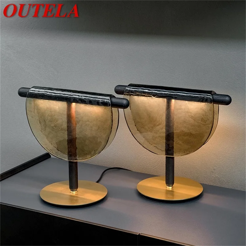 

OUTELA Modern Creative Table Lamp Artistic Design Desk Light Decorative for Home Living Bed Room