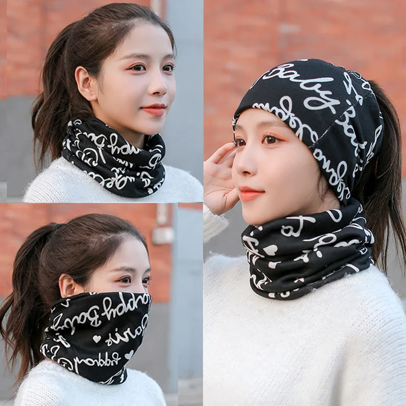 

Letter Hat Men's and Women's Autumn and Winter Fashion Twist Hat Cover Hat Scarf Hat Bib hats bonnets winter hats for women