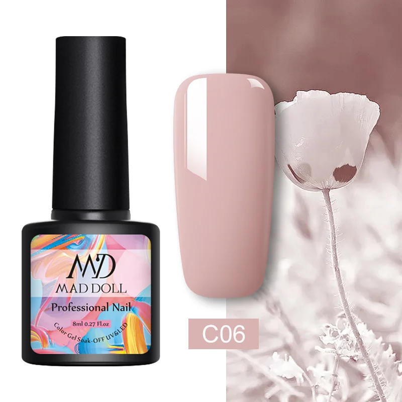 Color 5 MAD кукла УФ набор гель-лаков для ногтей с блестками, телесный, розовый, Гель-лак для ногтей, Лаки! полупостоянная блестки гель лак для ногтей 2/1 шт - Цвет: Color 5