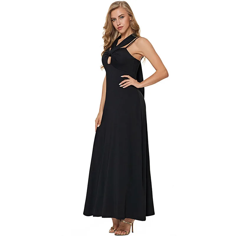 Evening Dress Long Elegant Party Gowns Chic Halter Sexy Sleeveless Empire Gown | Свадьбы и торжества