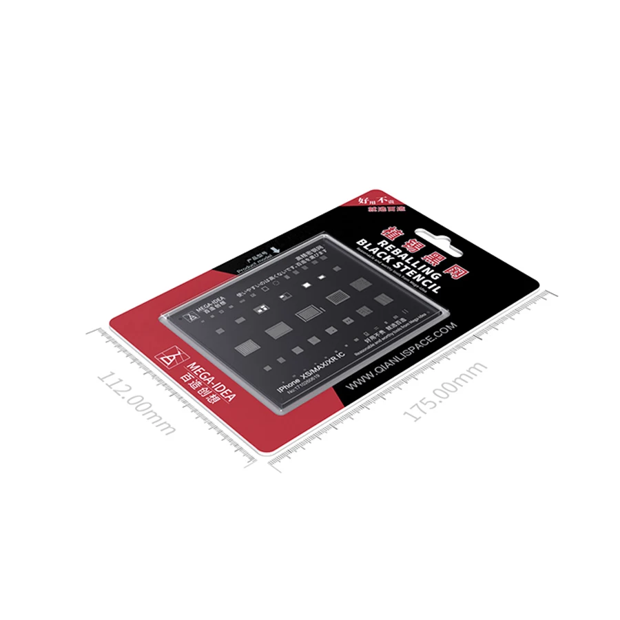 

MEGA IDEA bga reballing stencil for iphone 7 7PLUS 6S 6sP X XS XR XSMAX 11 11PRO PROMAX A8 A9 A10 A11 A12
