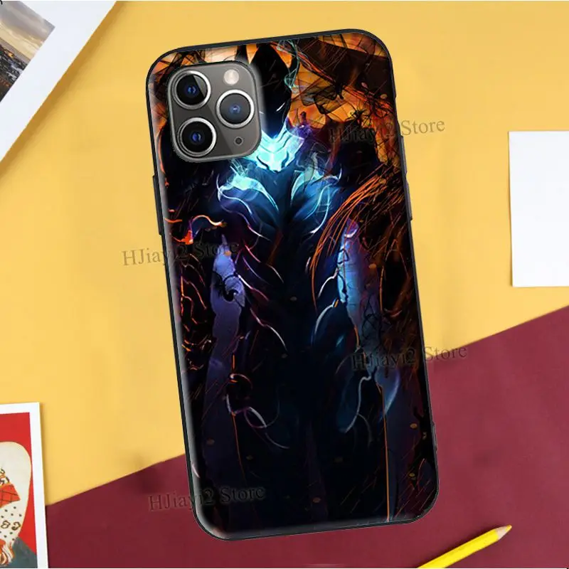 Чехол Solo Leveling igris для iPhone 11 Pro Max 12 mini SE 2020 X XR XS 7 8 Plus чехол|Бамперы| |