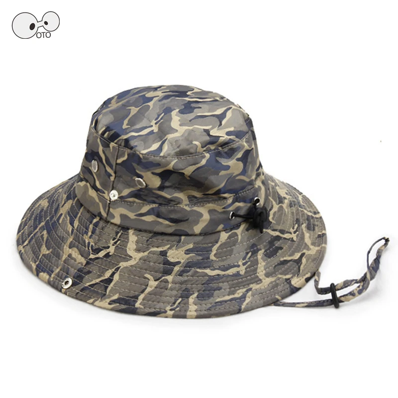 Outdoor Sports Men &amp Women's Fishing Hat Camouflage Bucket Fisherman Camo Jungle Bush Hats Boonie Military Unisex Visor Caps | Спорт и