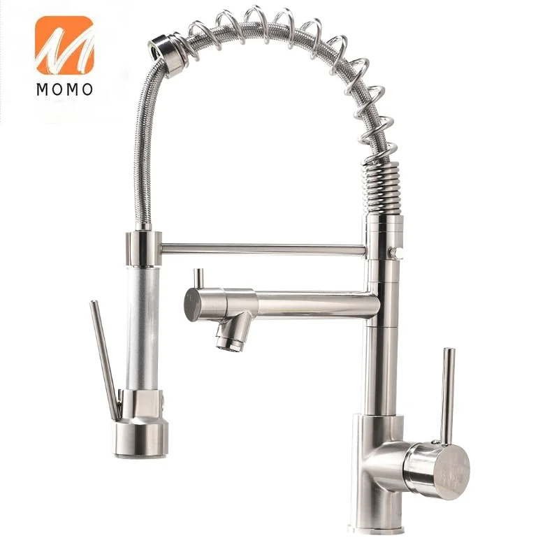 

Water Saving Pull Down Rose Gold Modern Brass Kitchen Faucet 2021