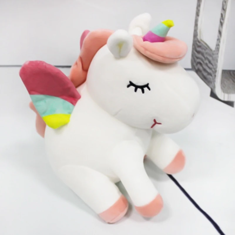 

30cm LED Plush Light Up Cute Unicorn Stuffed Animals Plush Toys Soft Children Pony Horse Toy Doll Christmas Birthday Gifts