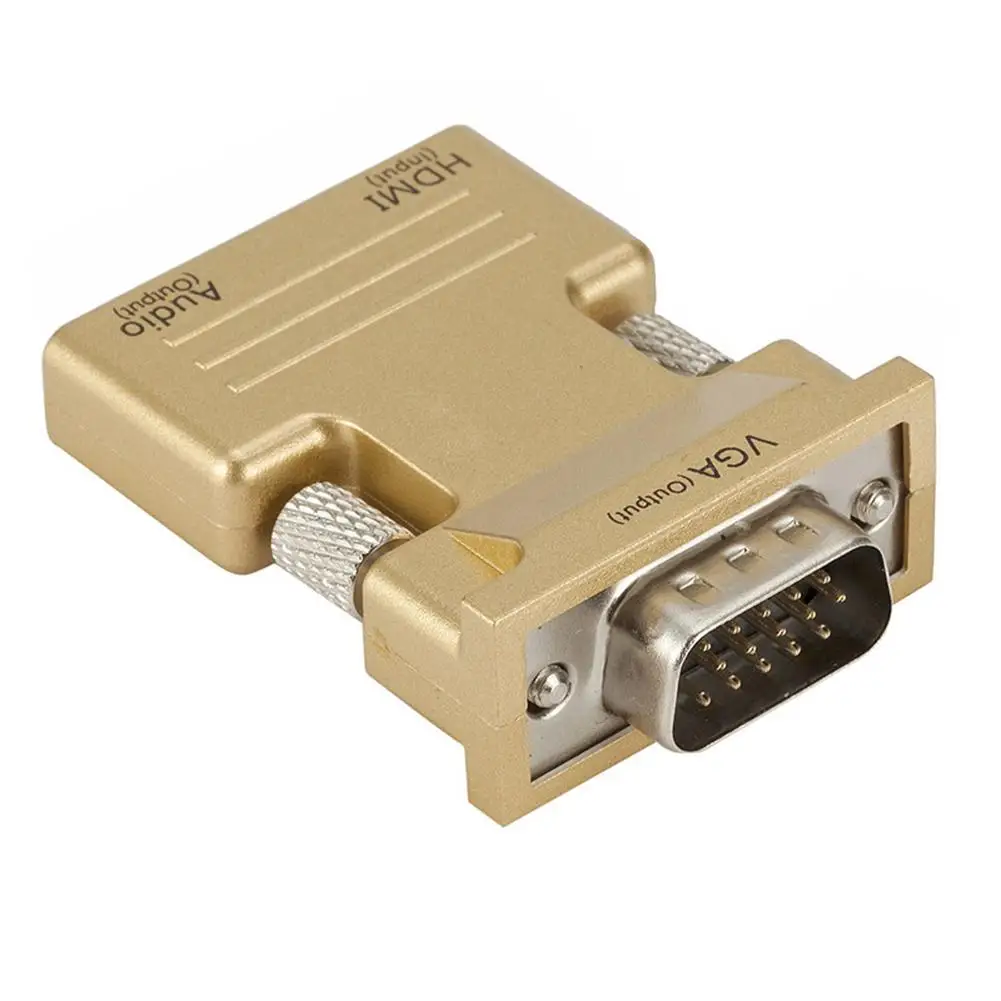3 5 мм Портативный 1080P HDMI совместимый адаптер для VGA преобразователь с