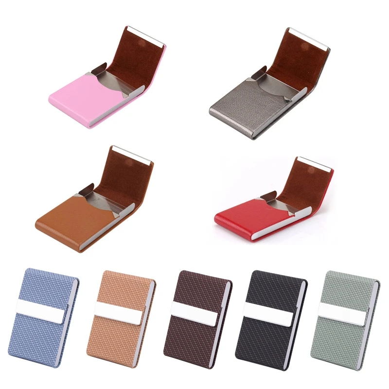

Case with Magnetic Closure Tobacco Holder Stainless Steel PU Business Card Case