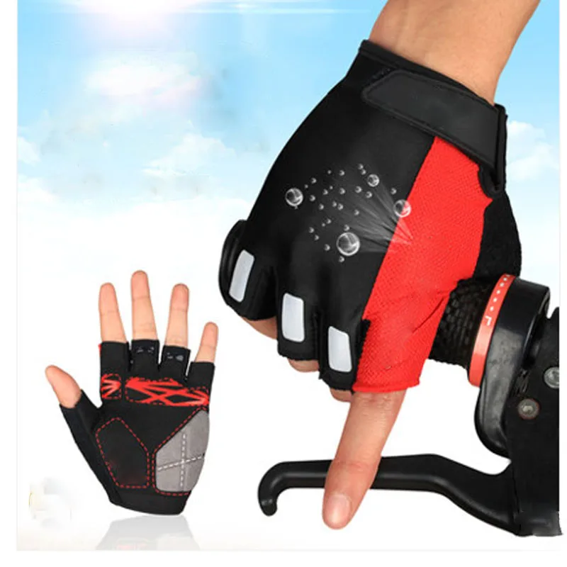 Перчатки для верховой езды с полупальцами универсальные Светоотражающие