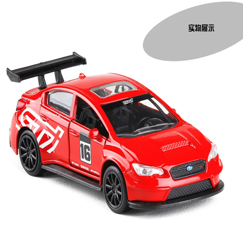 1/32 масштаб моделирование Subaru WRX STI классический сплав литья модель обратно чтобы