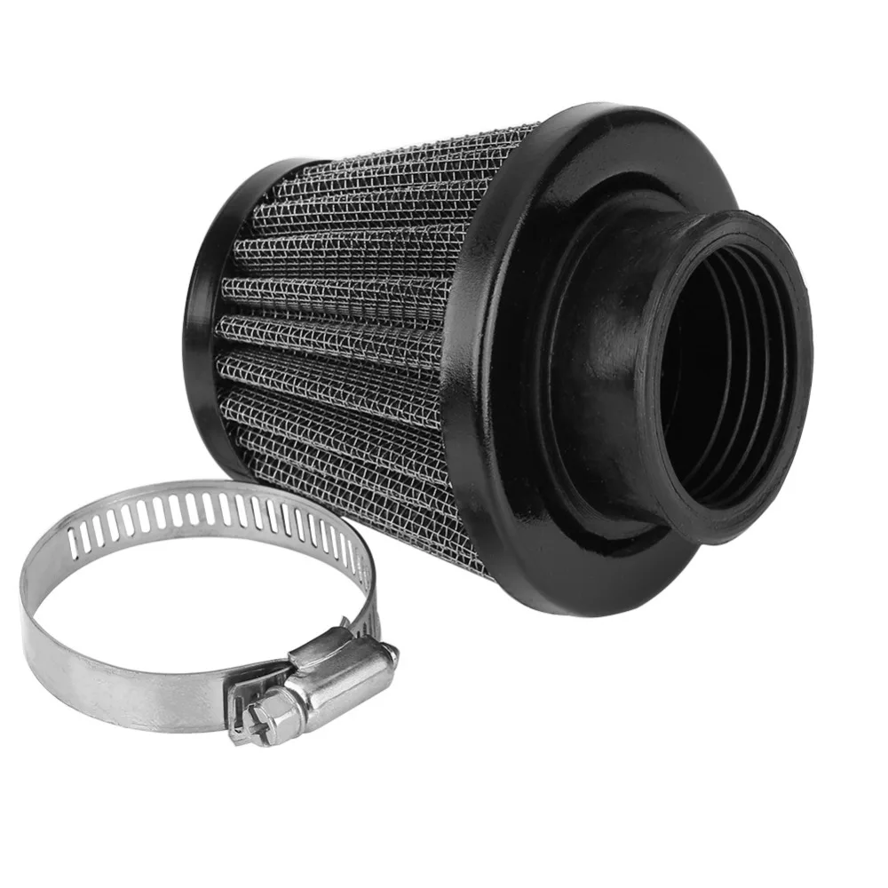 

38mm Air Filter Intake Induction Kit for Off-road Motorcycle Quad Dirt Pit Bike Black Comes with clamp and flush rubber adapters