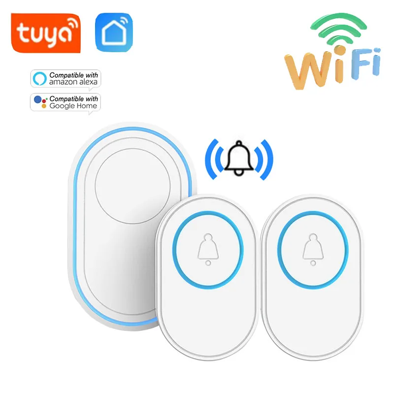 

Remote Smart Door Bell Smart home WiFi Waterproof Doorbell Tuya App Control