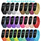 Ремешок силиконовый для Xiaomi Mi Band 6 5 4 3, сменный спортивный браслет для Mi Band 3 4 band 5