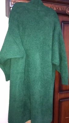 Корейская куртка из искусственного меха норки, свитер, Осень-зима, новая Толстая бархатная одежда, женский большой размер, свободный длинный вязаный кардиган, пальто f1507