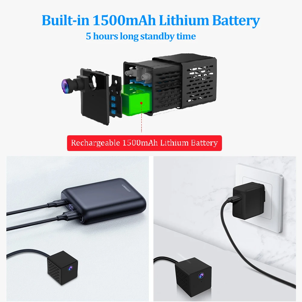 2 в 1 IP камера безопасности с аккумулятором Wi Fi 1080P|Камеры видеонаблюдения| |