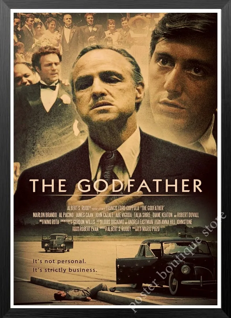 Постер классической пленки крестного отца украшение для дома и бара винтажный
