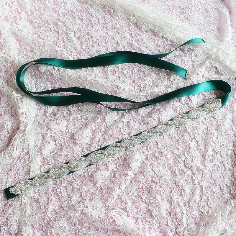 2019 Полиэстеровая лента для невесты с бисером жемчужный пояс свадебного платья