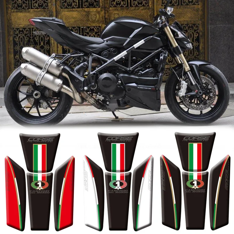 Мотоциклетные 3D наклейки на топливный бак защитные для Ducati Streetfighter 2009-2015 |