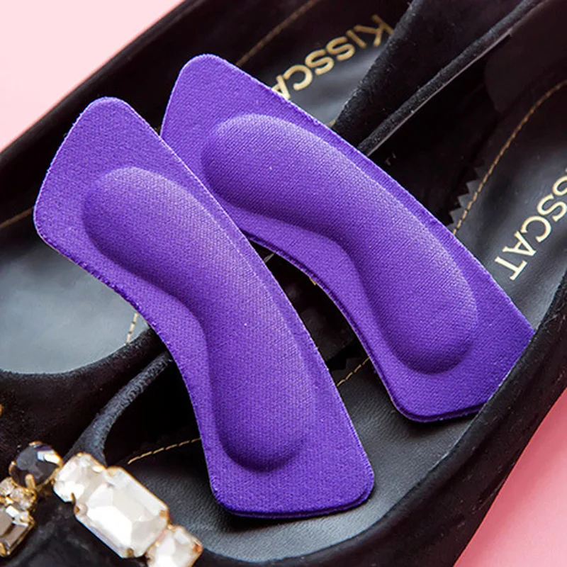 1 пара липкий ткани обувь на пятке Сзади вставки стельки подушки лайнер ручки