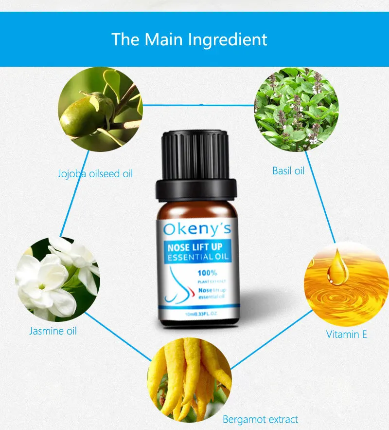 

Okeny's Nasal augmentation fluid Nose Lift Up Essential Oil Magic Beauty Nosal Bone Remodeling Cream Beautiful Nose Lift Up tool