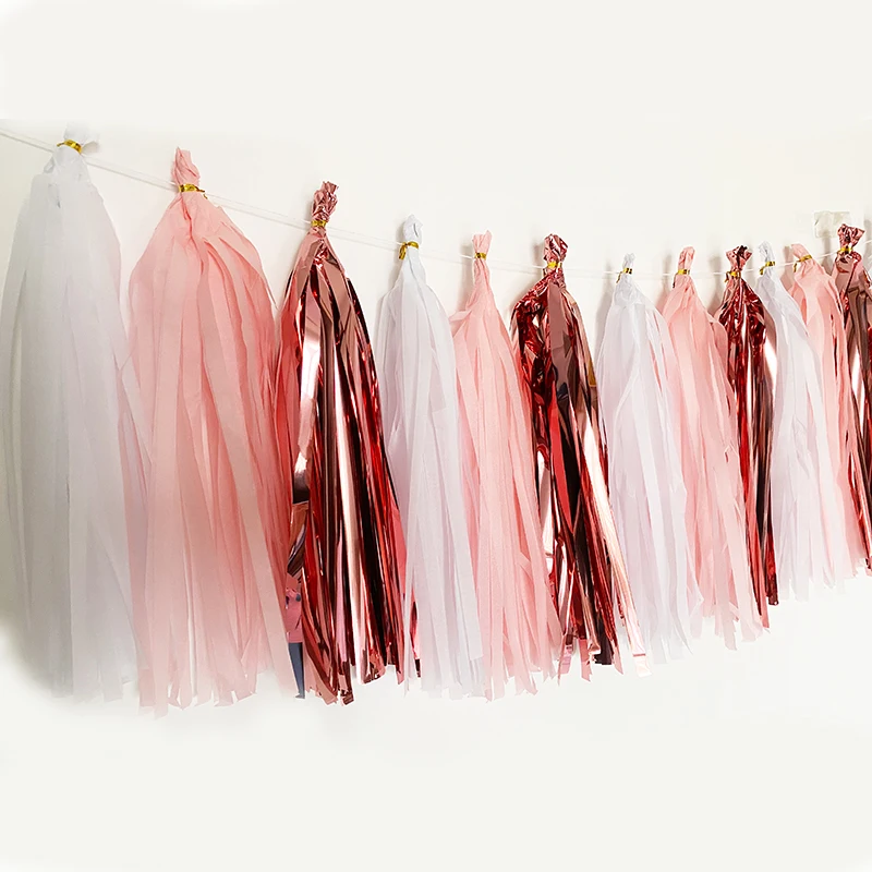 5 шт./упаковка детские носки сделай сам папиросной бумаги гирлянды с кисточками