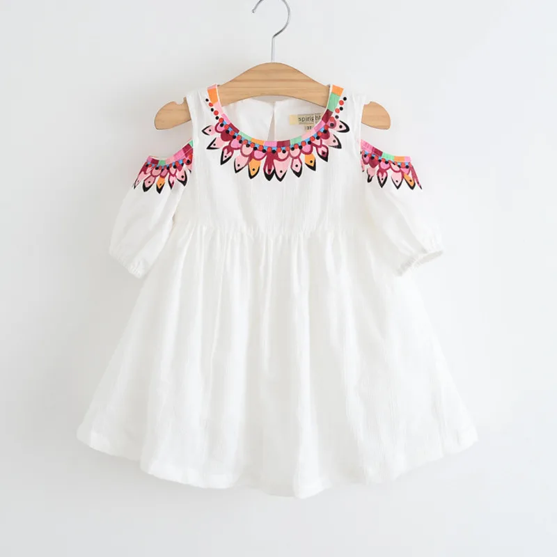 Платье для девочек летнее модное платье повседневная детская одежда с коротким